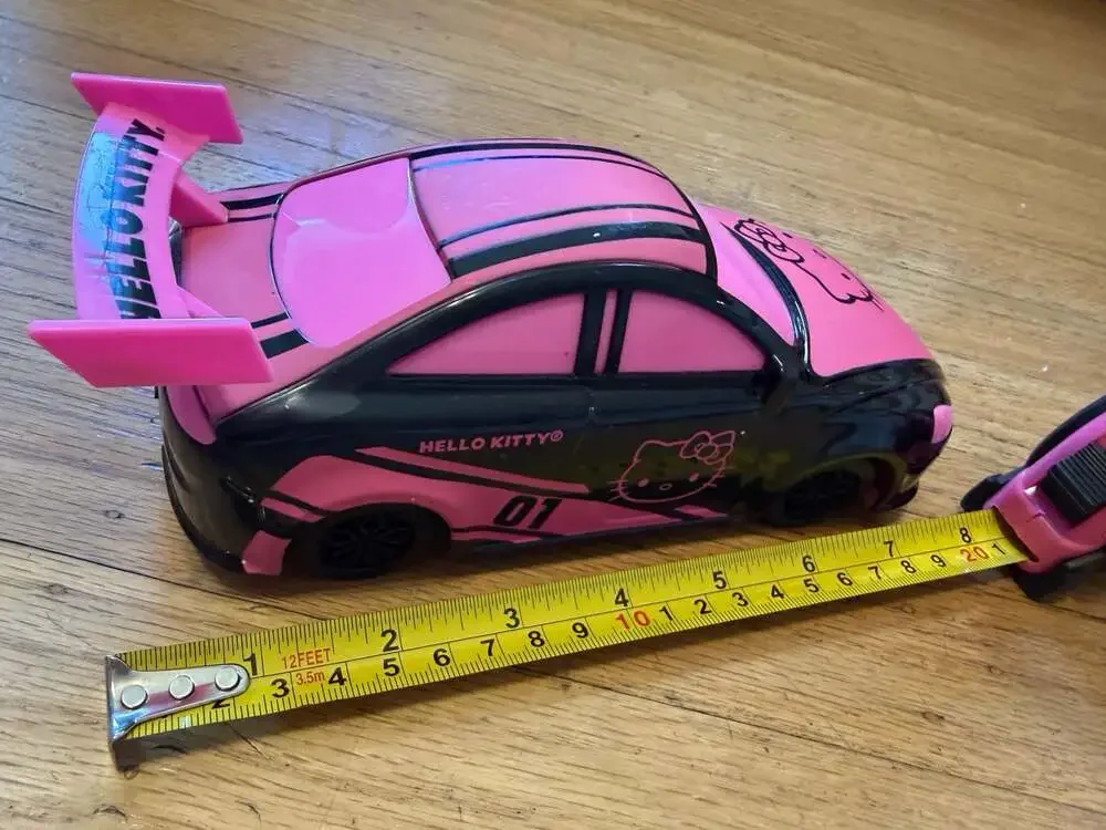 Hello Kitty RC Remote Control Race Car Pink Black Sanrio 2024 27MHz w/ remote